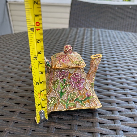 NYCO Cloisonne Enamel Teapot - Picture 8 of 11